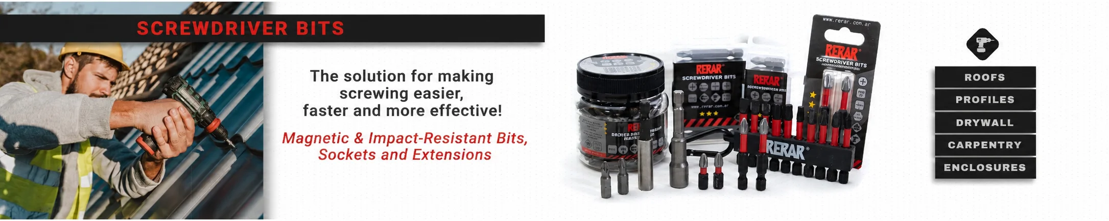 RERAR — Screwdriver bits