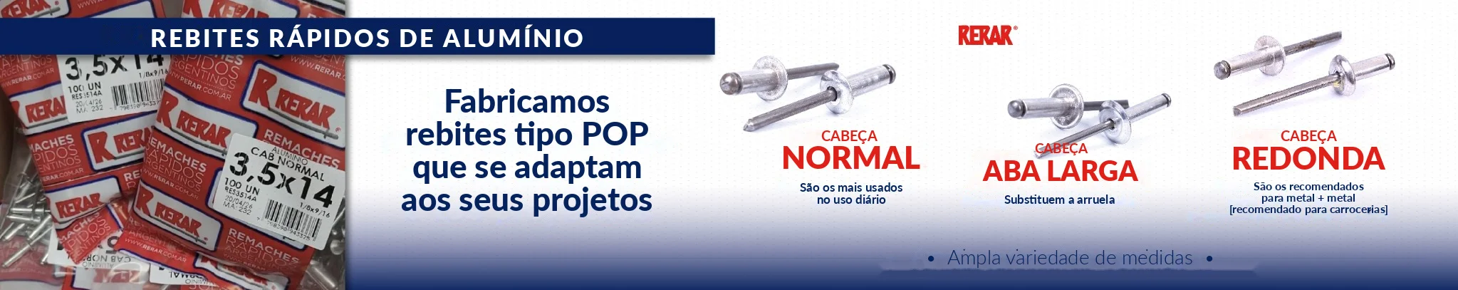 RERAR — Rebites rápidos de alumínio